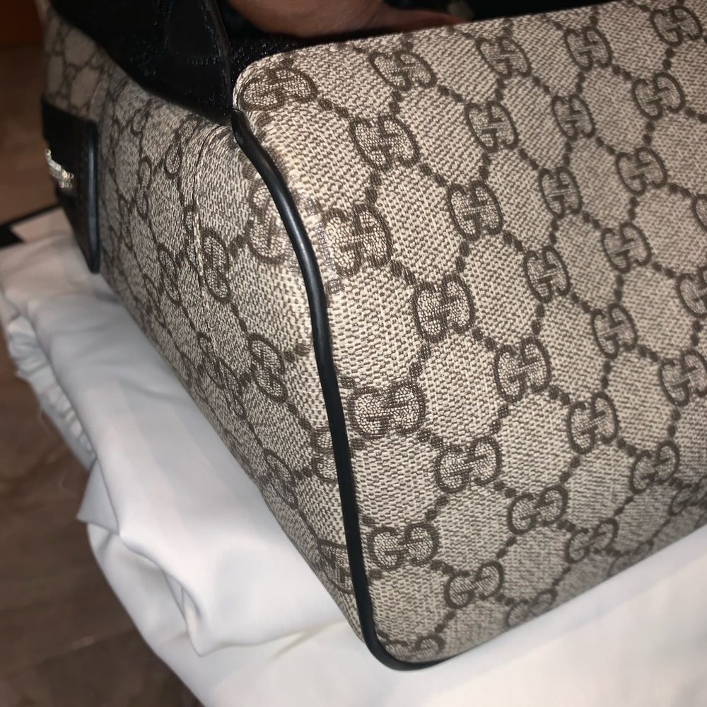 Gucci logo GG web strip Backpack - Picture 7 of 11